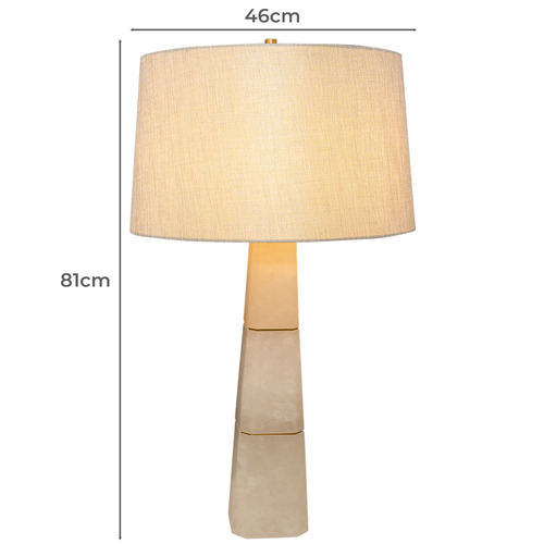 81cm Ramsey Alabaster Table Lamp
