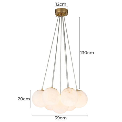 Felicia 7 Light Resin Pendant