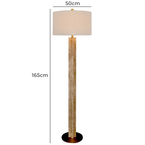 165cm Lansey Marble Floor Lamp