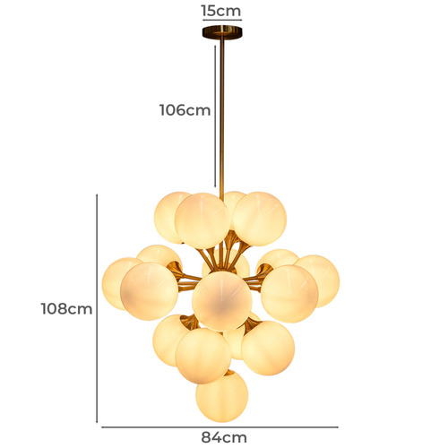 Kathy 17 Light Glass Pendant