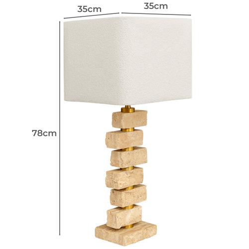 78cm Debbie Marble Table Lamp