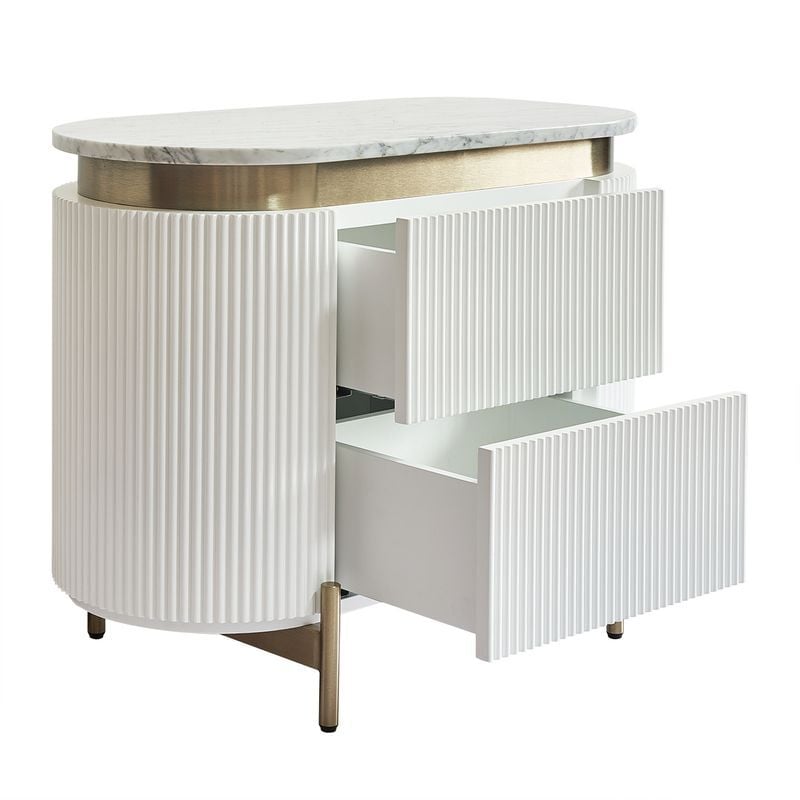 Betty Marble Bedside Table