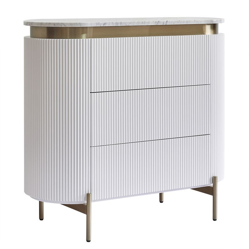Betty 3 Drawer Marble Chest