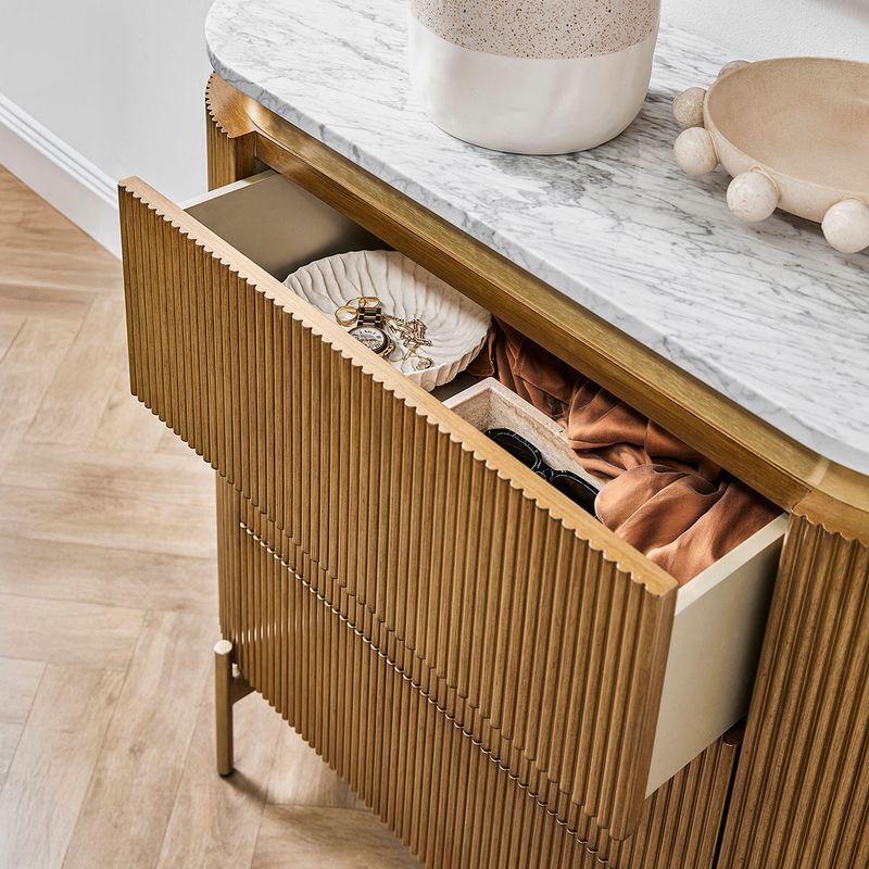 Betty 3 Drawer Marble Chest