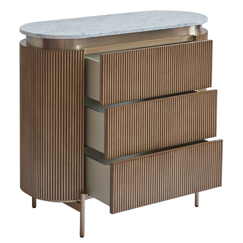 Betty 3 Drawer Marble Chest