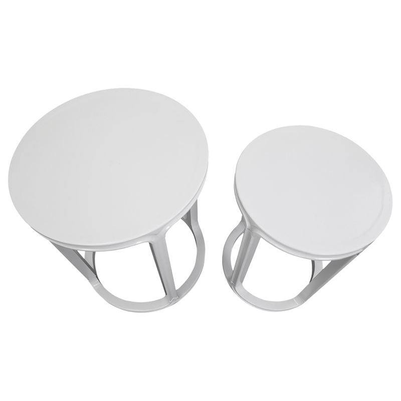 2 Piece Amir Birch Wood Nesting Side Table Set
