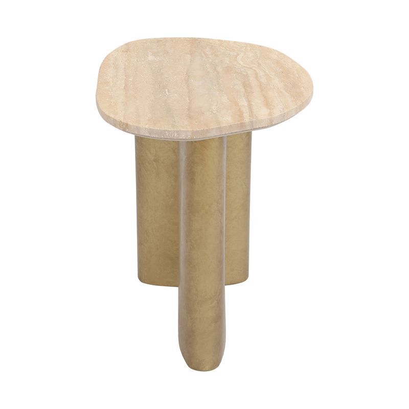 Shelton Travertine Side Table