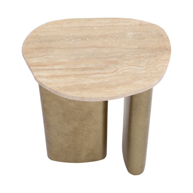 Shelton Travertine Side Table