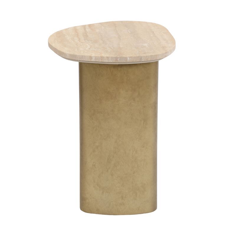 Shelton Travertine Side Table