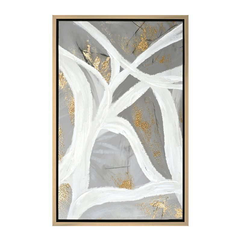 Rivers of Ideas I Enhanced Framed Canvas Wall Art
