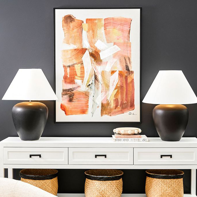 Auburn Abstract Canvas Wall Art