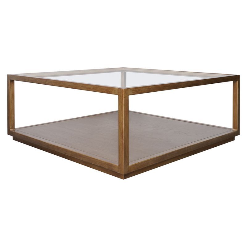 Antique Gold Galvan Square Coffee Table