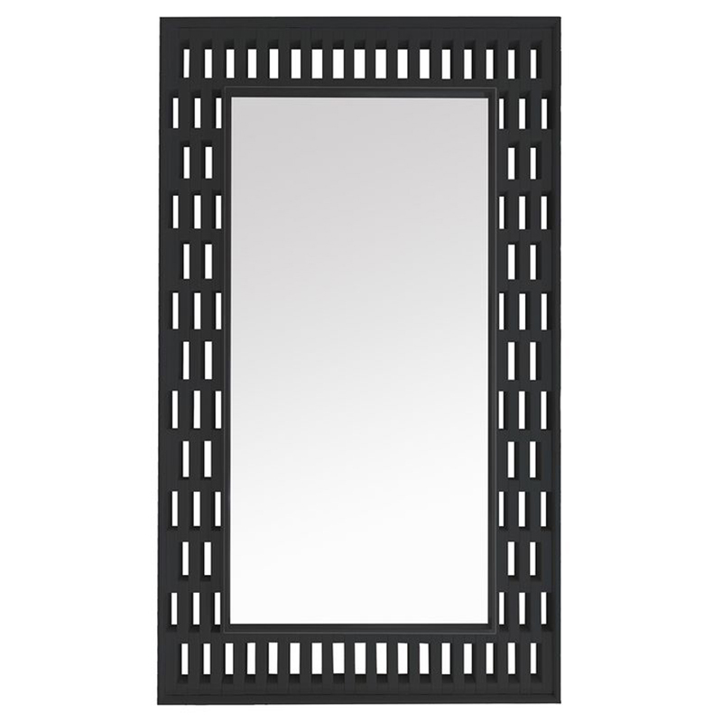 Berry Fir Wood Floor Mirror
