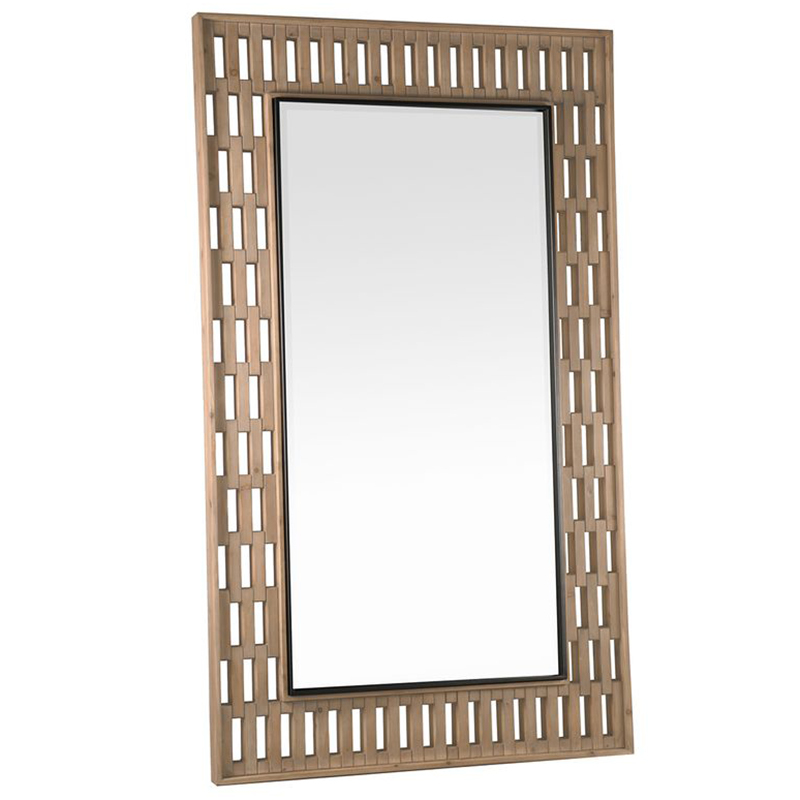 Berry Fir Wood Floor Mirror