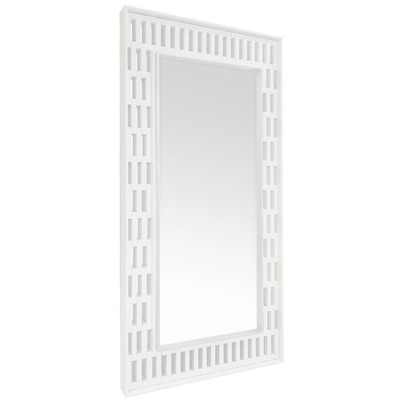 Berry Fir Wood Floor Mirror
