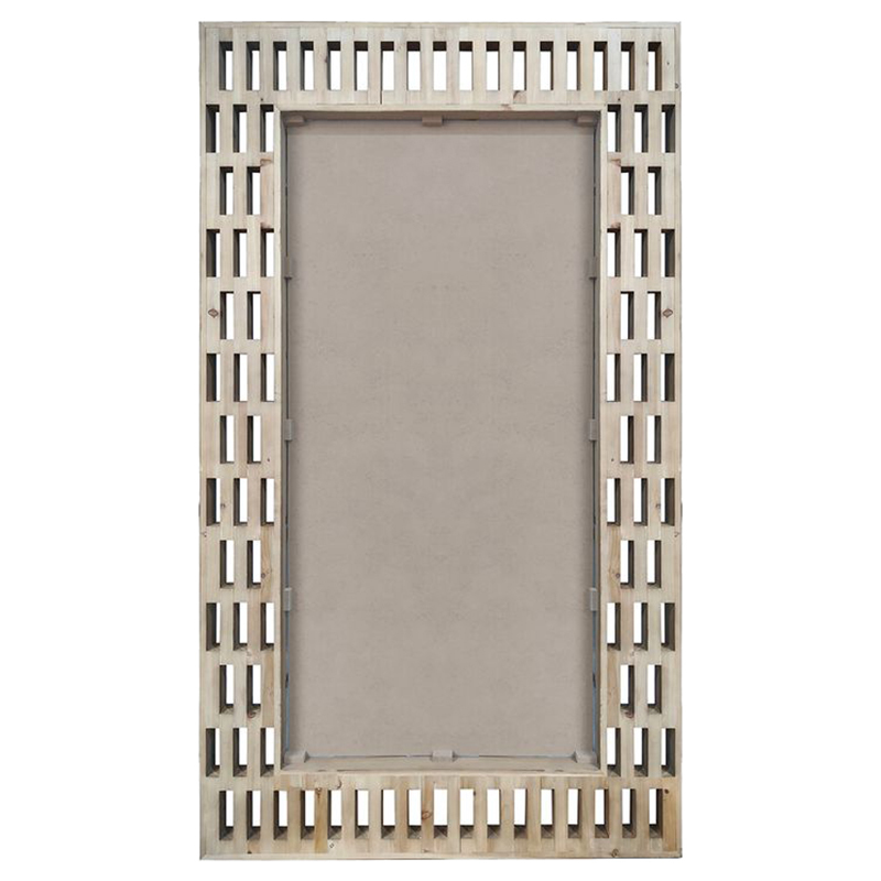 Berry Fir Wood Floor Mirror