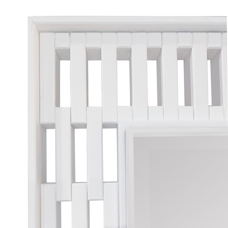 Berry Fir Wood Floor Mirror