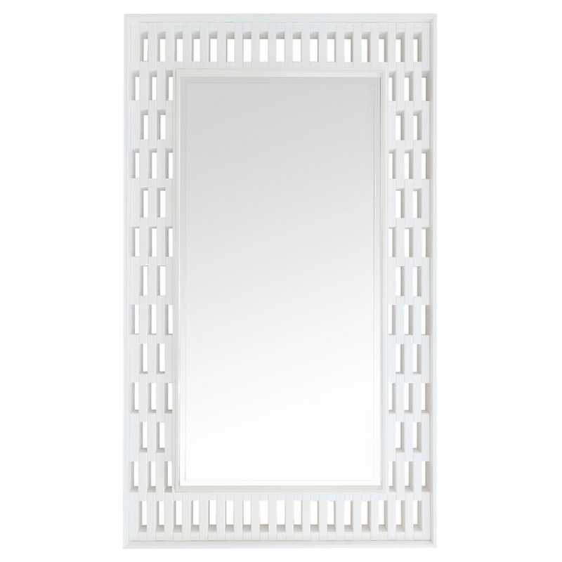 Berry Fir Wood Floor Mirror