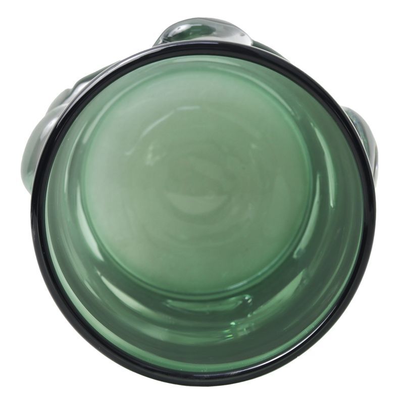 Green Ridwan Bubble Glass Vase