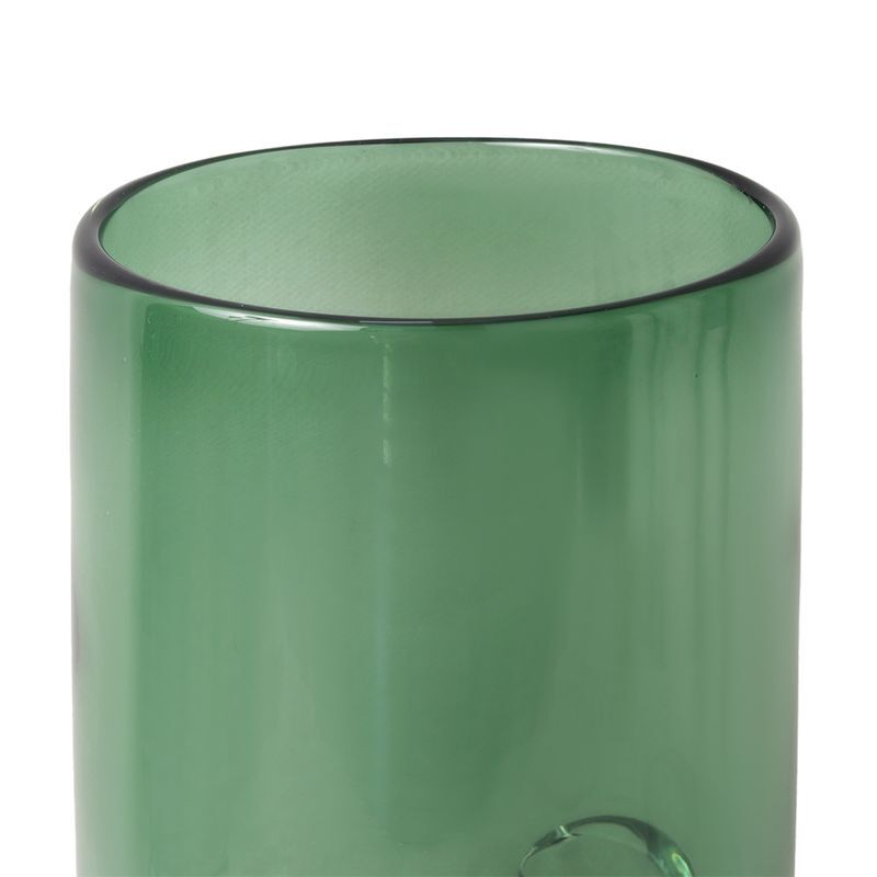 Green Ridwan Bubble Glass Vase