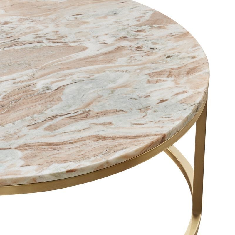 2 Piece Zoe Marble Nesting Coffee Table Set