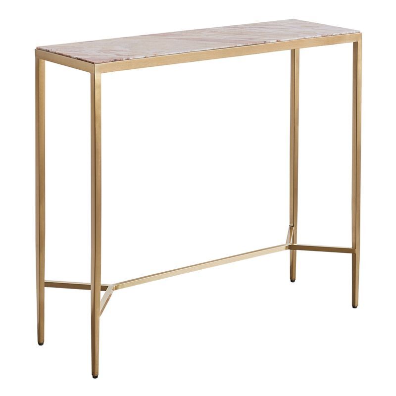 Pink Zoe Marble Console Table