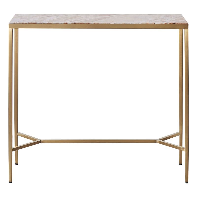 Pink Zoe Marble Console Table