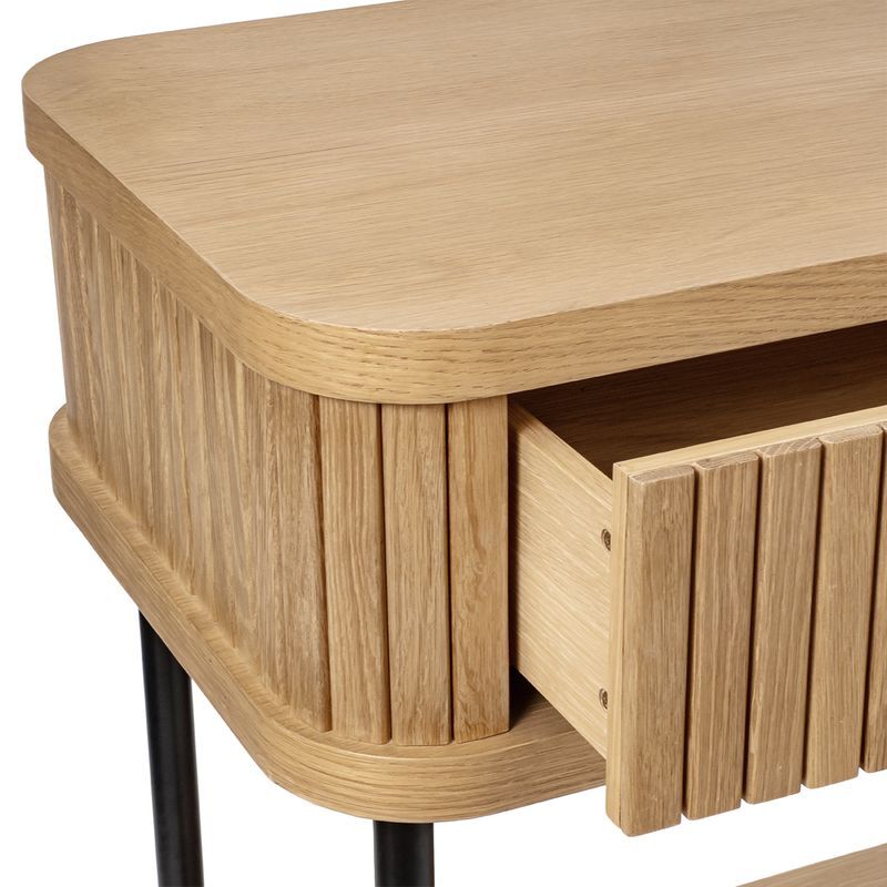 Uriah Oak Wood Console Table