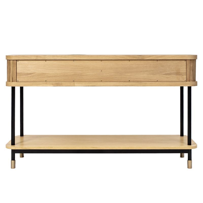 Uriah Oak Wood Console Table