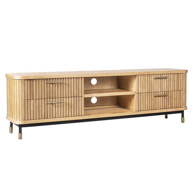 Uriah Oak Wood Entertainment Unit