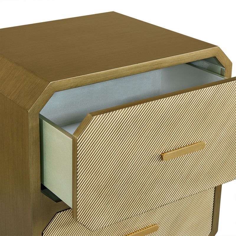 Nelson Ashwood 2 Drawer Bedside Table