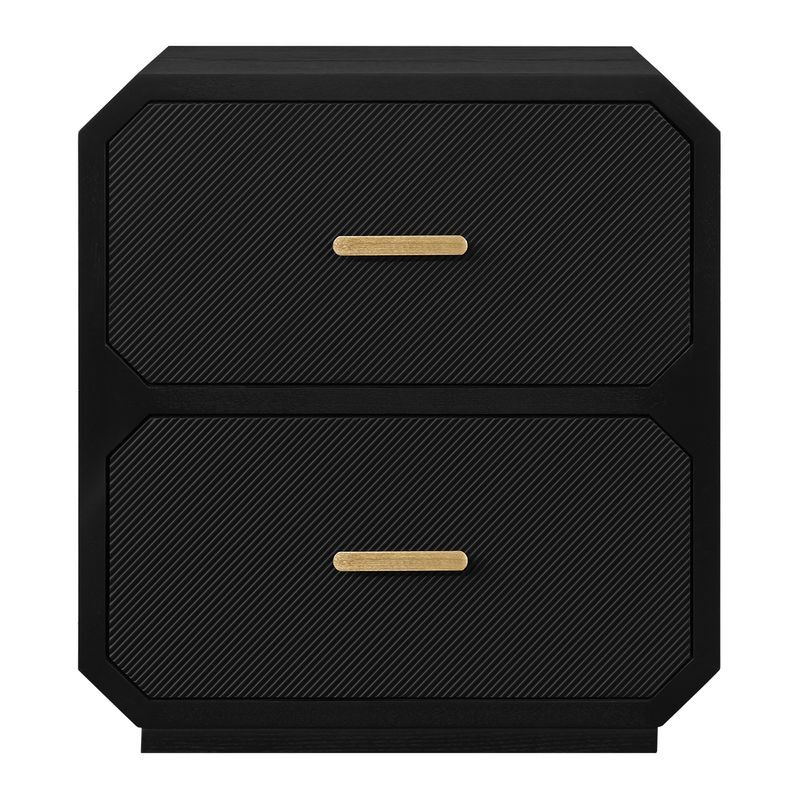 Nelson Ashwood 2 Drawer Bedside Table