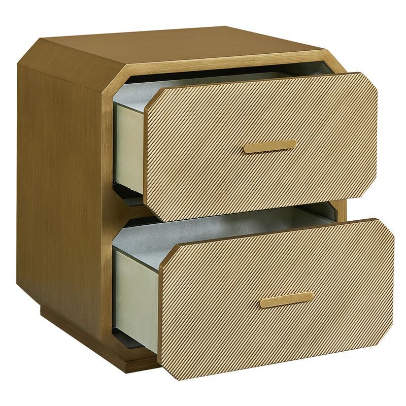 Nelson Ashwood 2 Drawer Bedside Table
