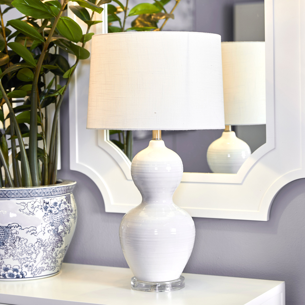 70cm High Gloss Bubble Bronte Table Lamp