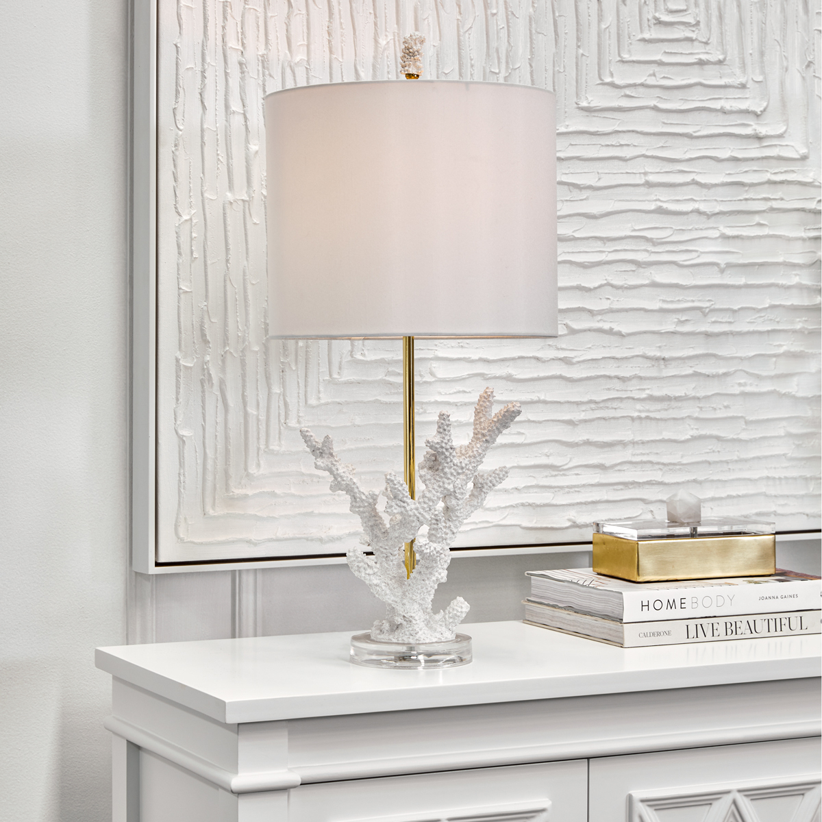 39cm White Mariu Table Lamp