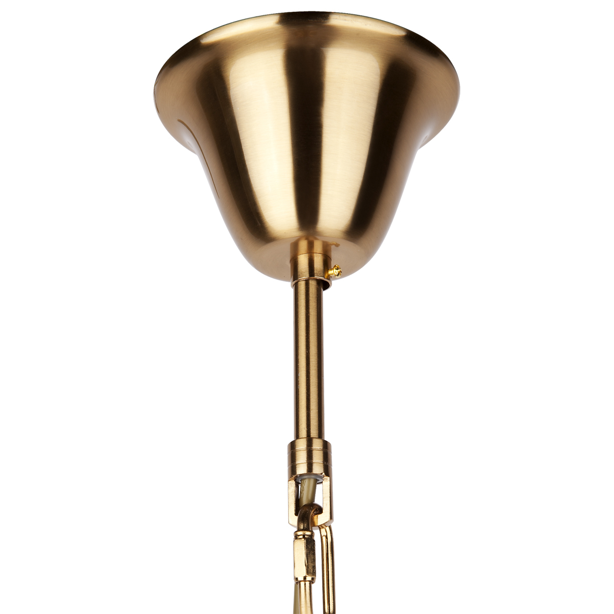 Brass Lawrence Glass Pendant Light
