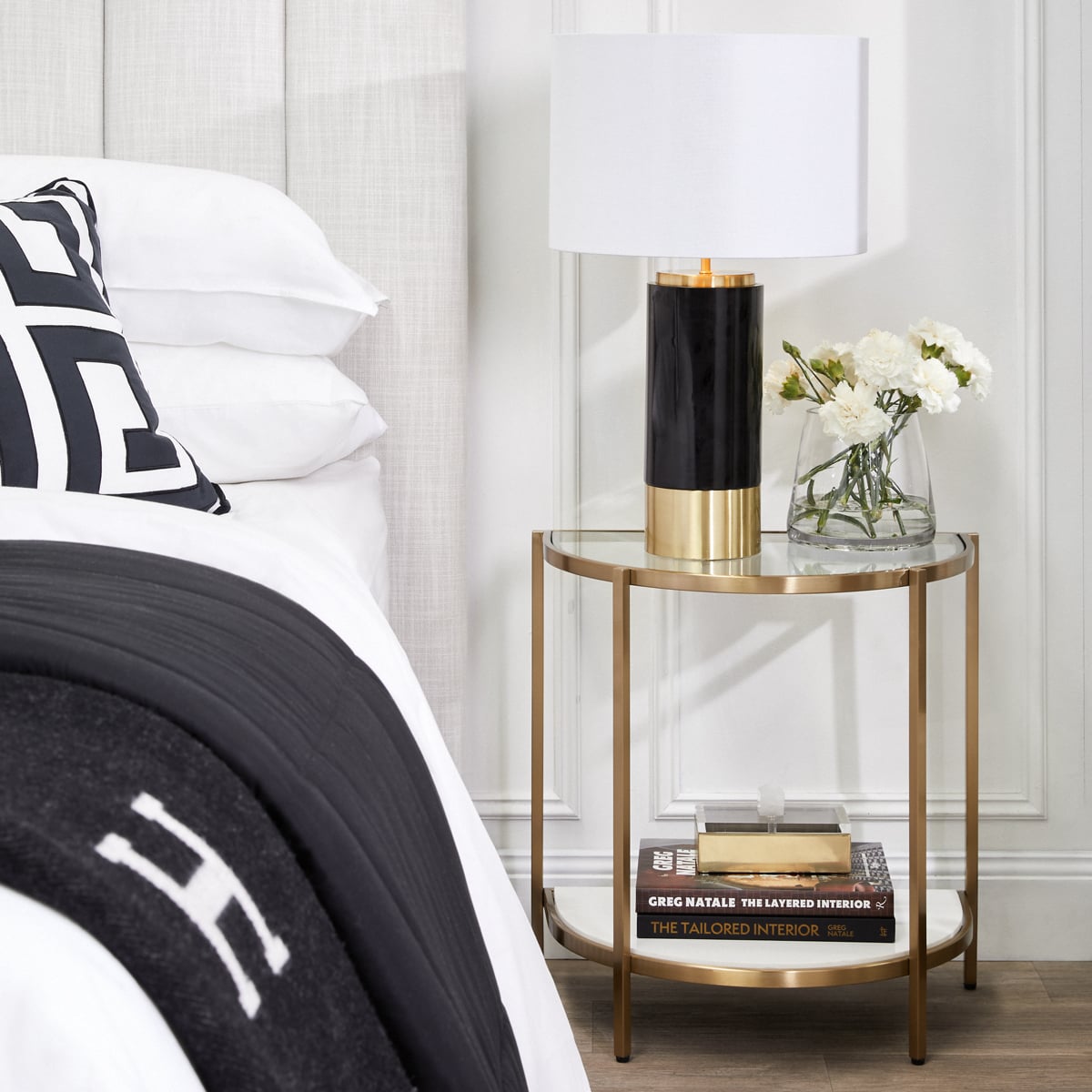 62cm Phoebe Marble Table Lamp