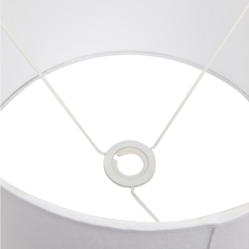 White Sharla Linen Lamp Shade