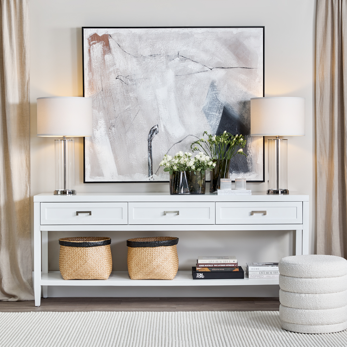83cm Roswell Bank Table Lamp