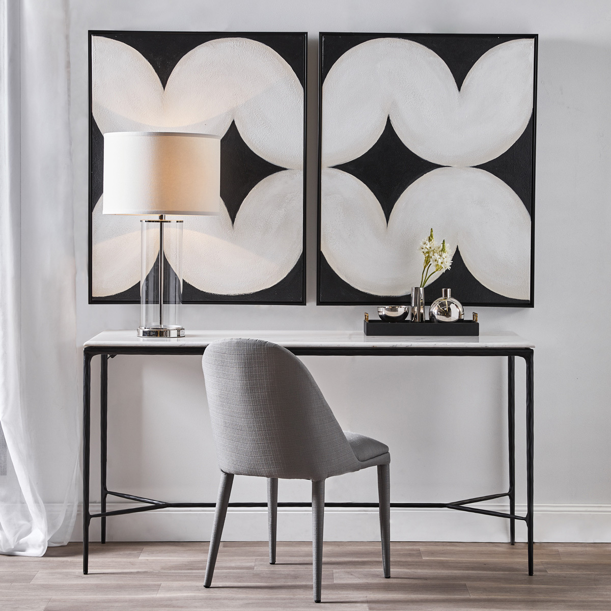 83cm Roswell Bank Table Lamp