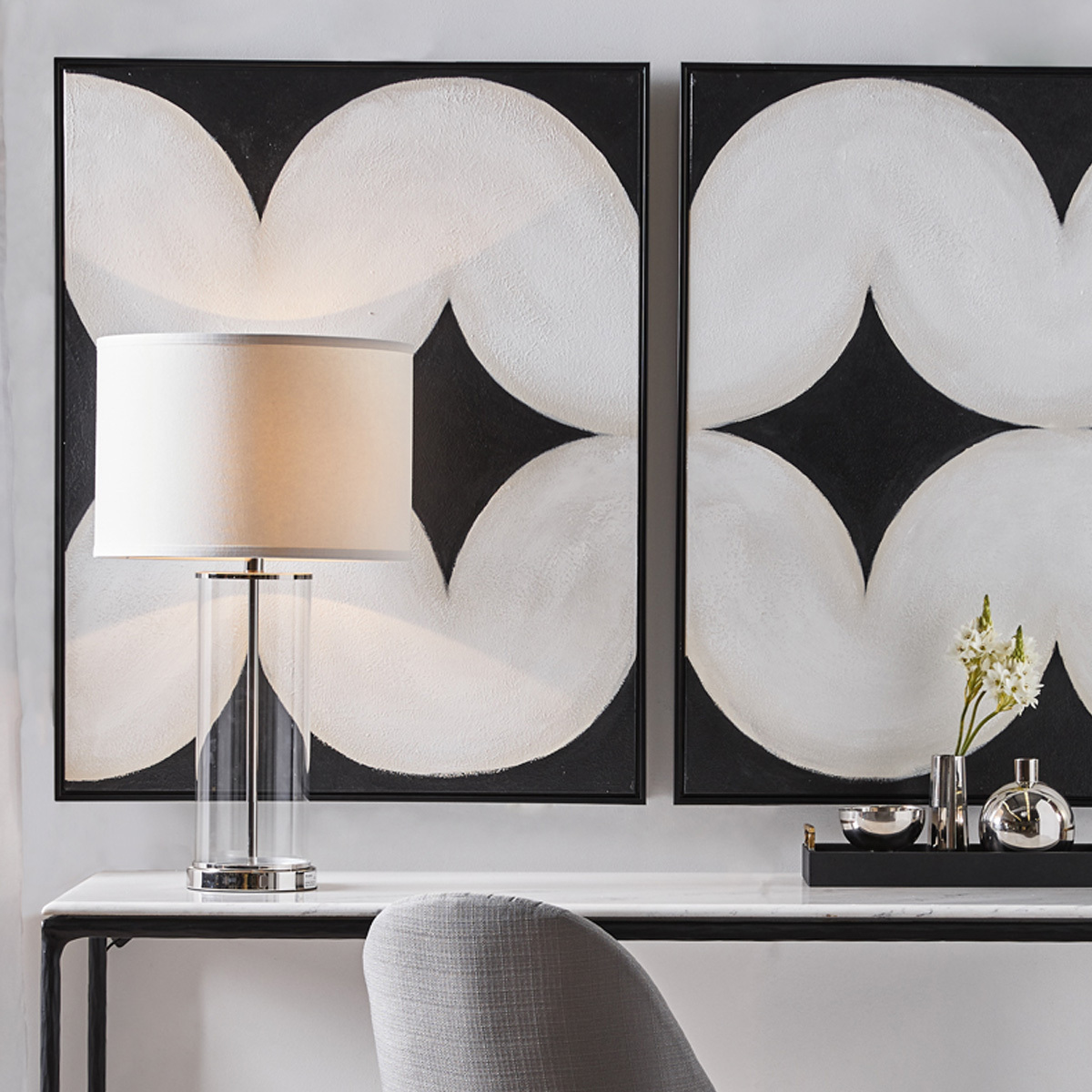 83cm Roswell Bank Table Lamp