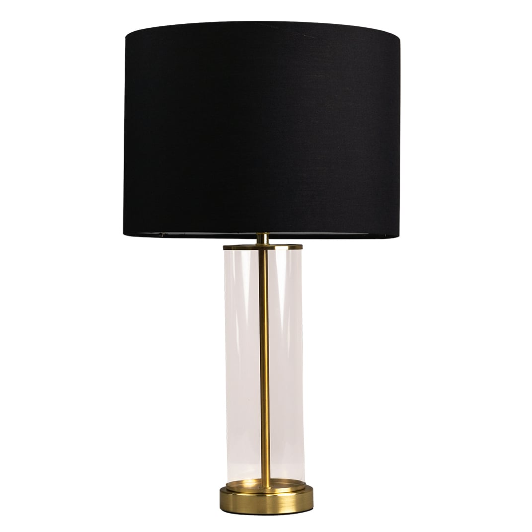 60cm Nanga Stainless Steel & Glass Table Lamp