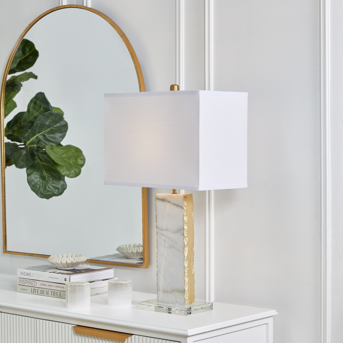 72cm Midas Marble Table Lamp