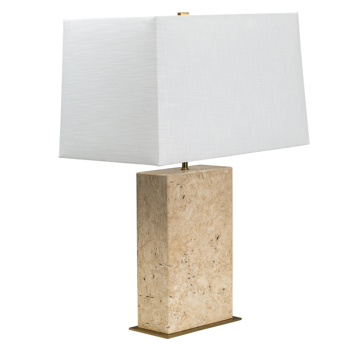 68.5cm Atlas Travertine Table Lamp
