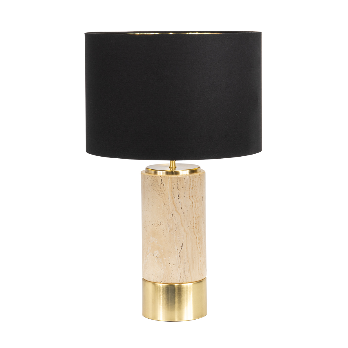 64.5cm Sigourney Travertine Table Lamp