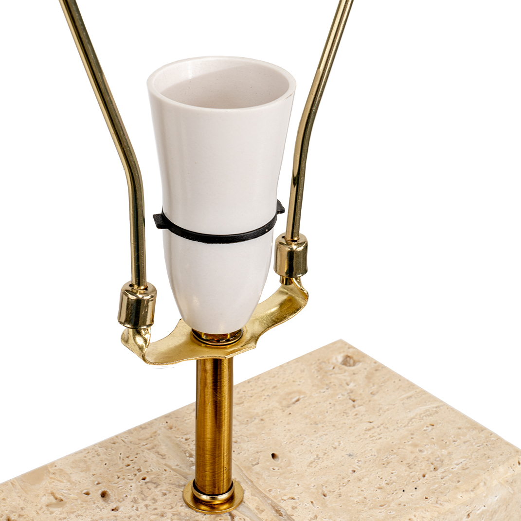 68.5cm Atlas Travertine Table Lamp