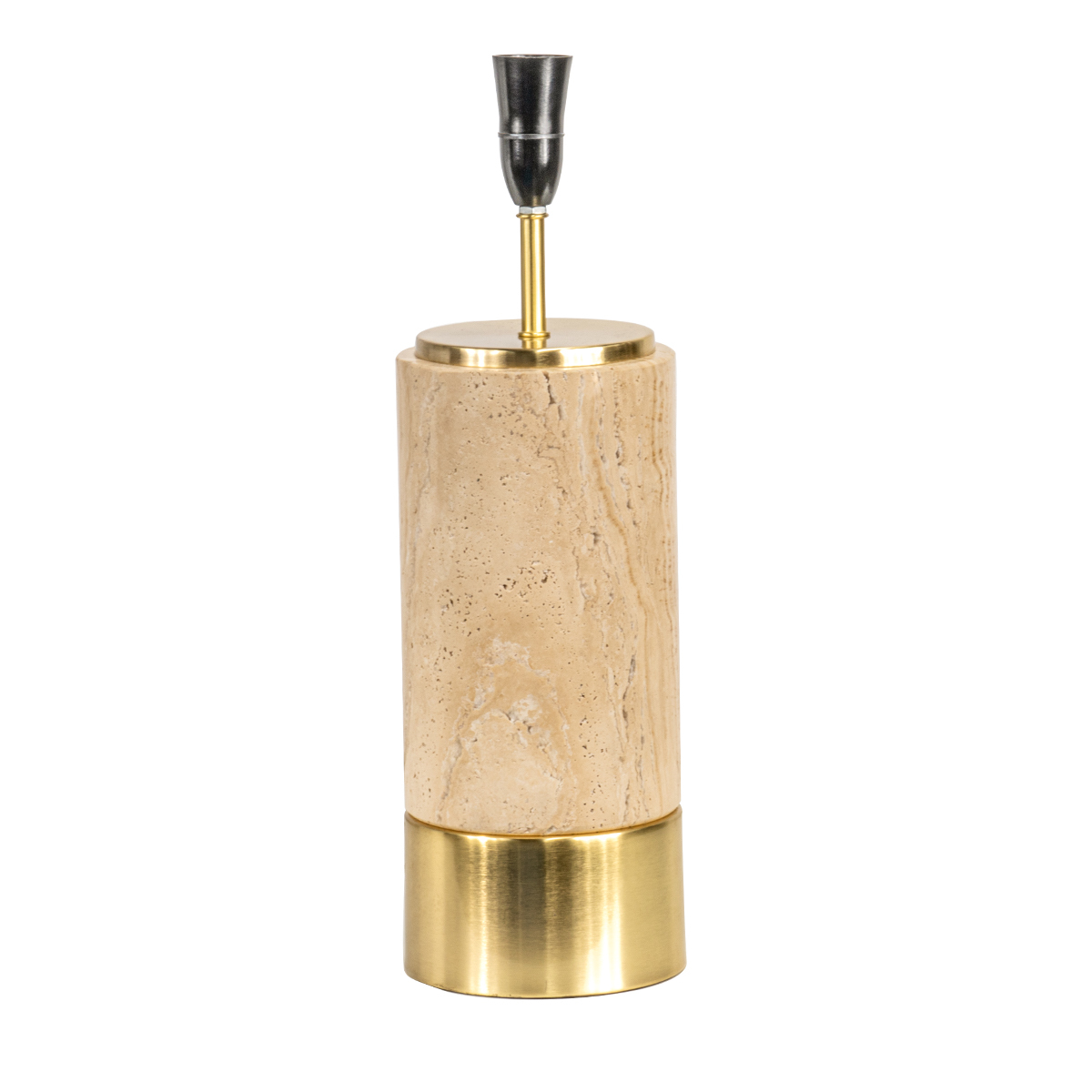 64.5cm Sigourney Travertine Table Lamp