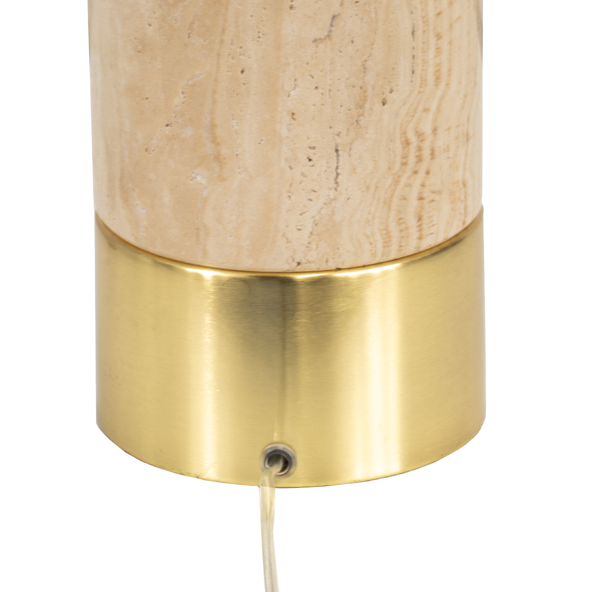 64.5cm Sigourney Travertine Table Lamp