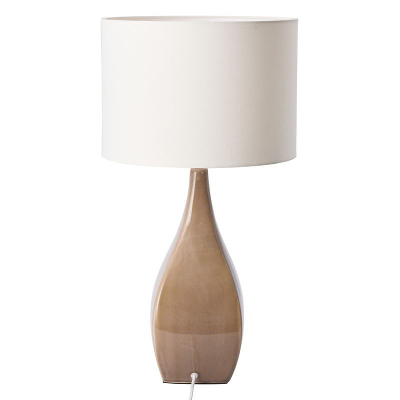 Sierra Ceramic & Faux Linen Table Lamp