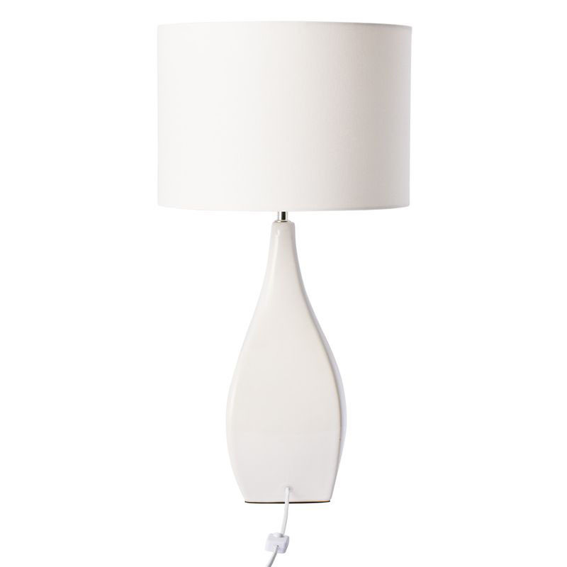 Sierra Ceramic & Faux Linen Table Lamp